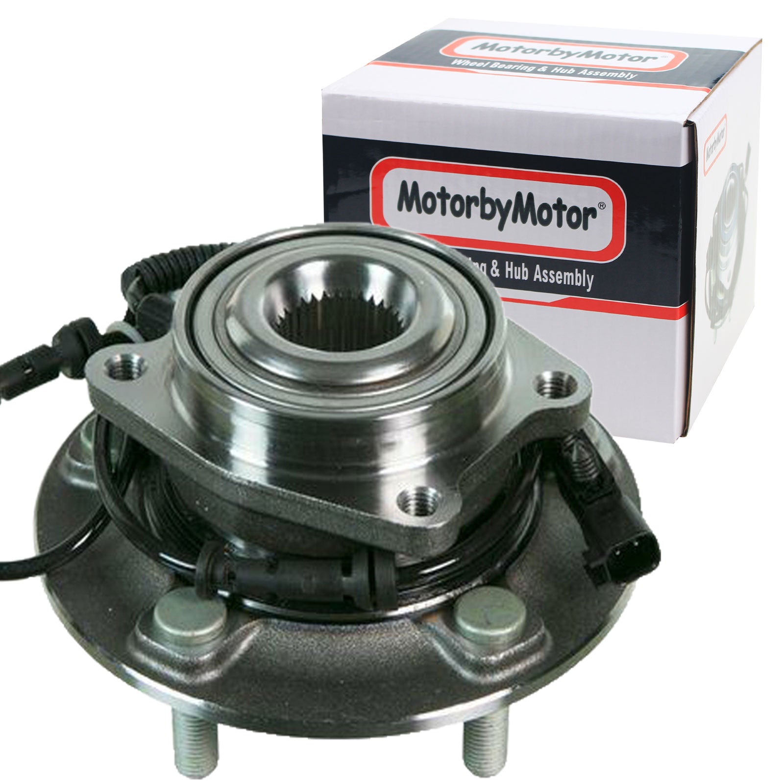 MotorbyMotor 515150 Front Wheel Bearing and Hub Assembly with 5 Lugs for Chrysler Town & Country, Dodge Grand Caravan,Ram C/V,Volkswagen Routan Low-Runout OE Directly Replacement Hub Bearing w/ABS MotorbyMotor