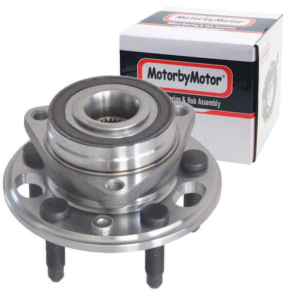 MotorbyMotor 513288 Front Rear Wheel Bearing and Hub Assembly with 5 Lugs for Chevrolet Malibu Limited Impala, Cadillac XTS, Buick Lacrosse Regal, SAAB 9-5 (w/ABS Magnetic Ring; All Models) MotorbyMotor