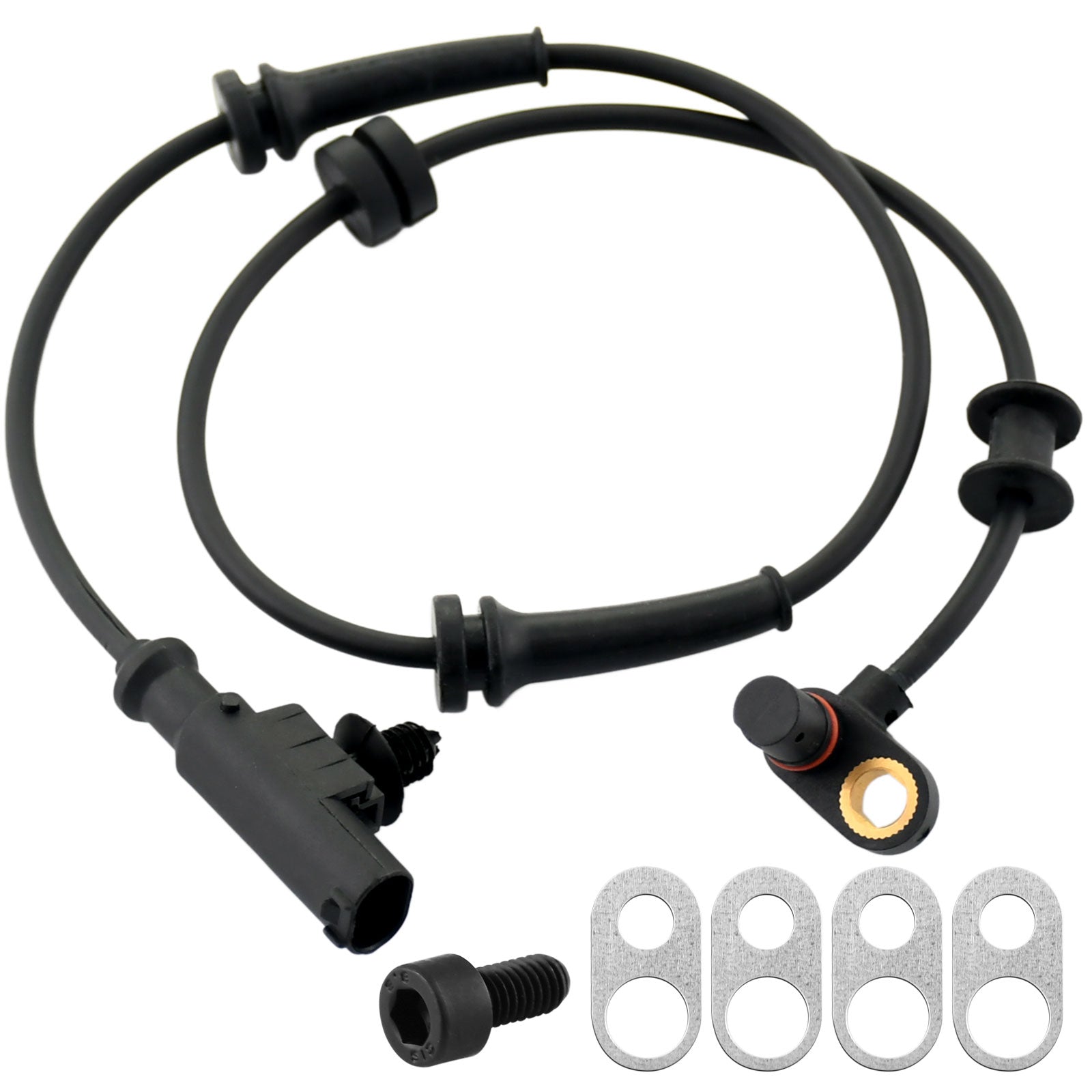 Front Wheel Speed ABS Sensor Fits for Nissan Armada 2012-2015, Nissan Titan 2012-2015-Wheel Speed ABS Assembly MotorbyMotor