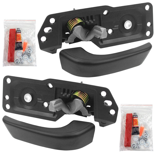 Front Interior Door Handle Fits for Chevy Avalanche Silverado Suburban 1500 2500,GMC Sierra Yukon XL 1500 2500,Cadillac Escalade Driver and Passenger Side Inner Door Handles (Plastic and Metal) MotorbyMotor