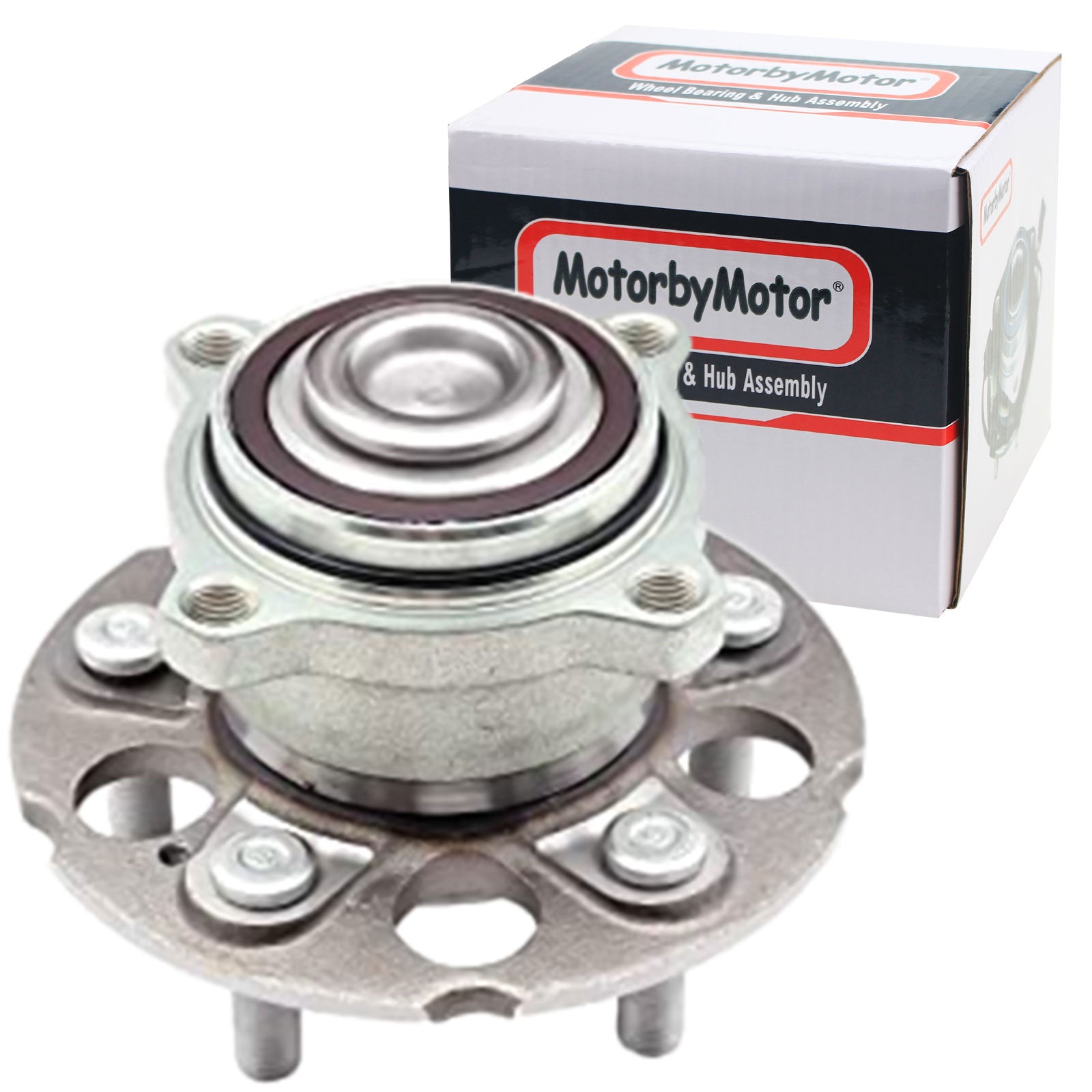 MotorbyMotor FWD-512344 2WD Rear Wheel Bearing Hub Assembly, Honda (2010-2011 Accord Crosstour, 07-11 CR-V, 12-15 Crosstour) Wheel Hub w/5 Lugs MotorbyMotor