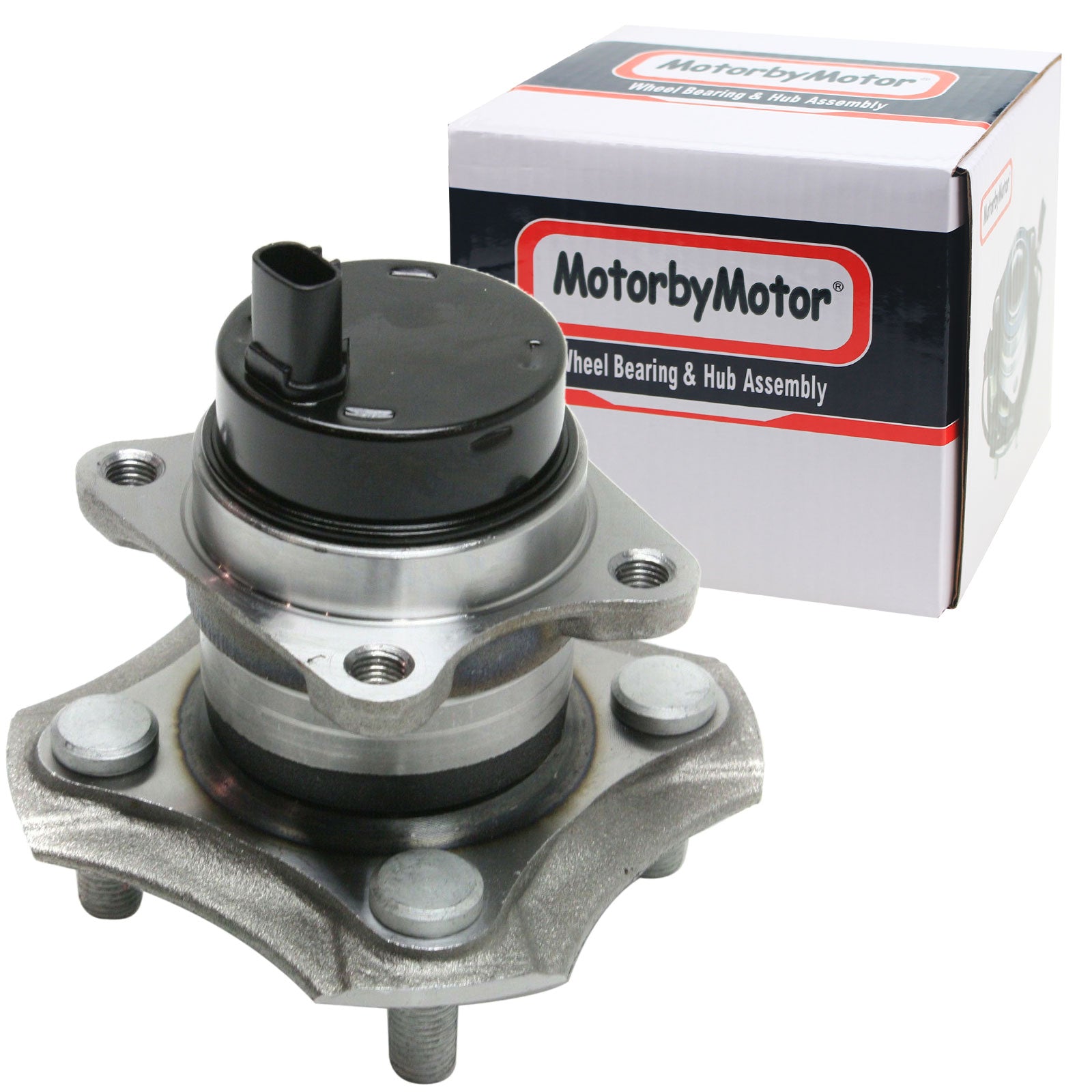 MotorbyMotor 512209 Rear Wheel Bearing Hub Assembly with 4 Lugs Scion XA XB 2004-2006, Toyota Echo 2000-2005 Low-Runout OE Directly Replacement (w/ABS) MotorbyMotor