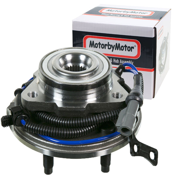 MotorbyMotor 515078 Front Wheel Bearing and Hub Assbmely with 5 Lugs w/ABS Fits for 06-10 Ford Explorer, 07-10 Ford Explorer Sport Trac, 06-10 Mercury Mountaineer Hub Bearing (All Models) MotorbyMotor