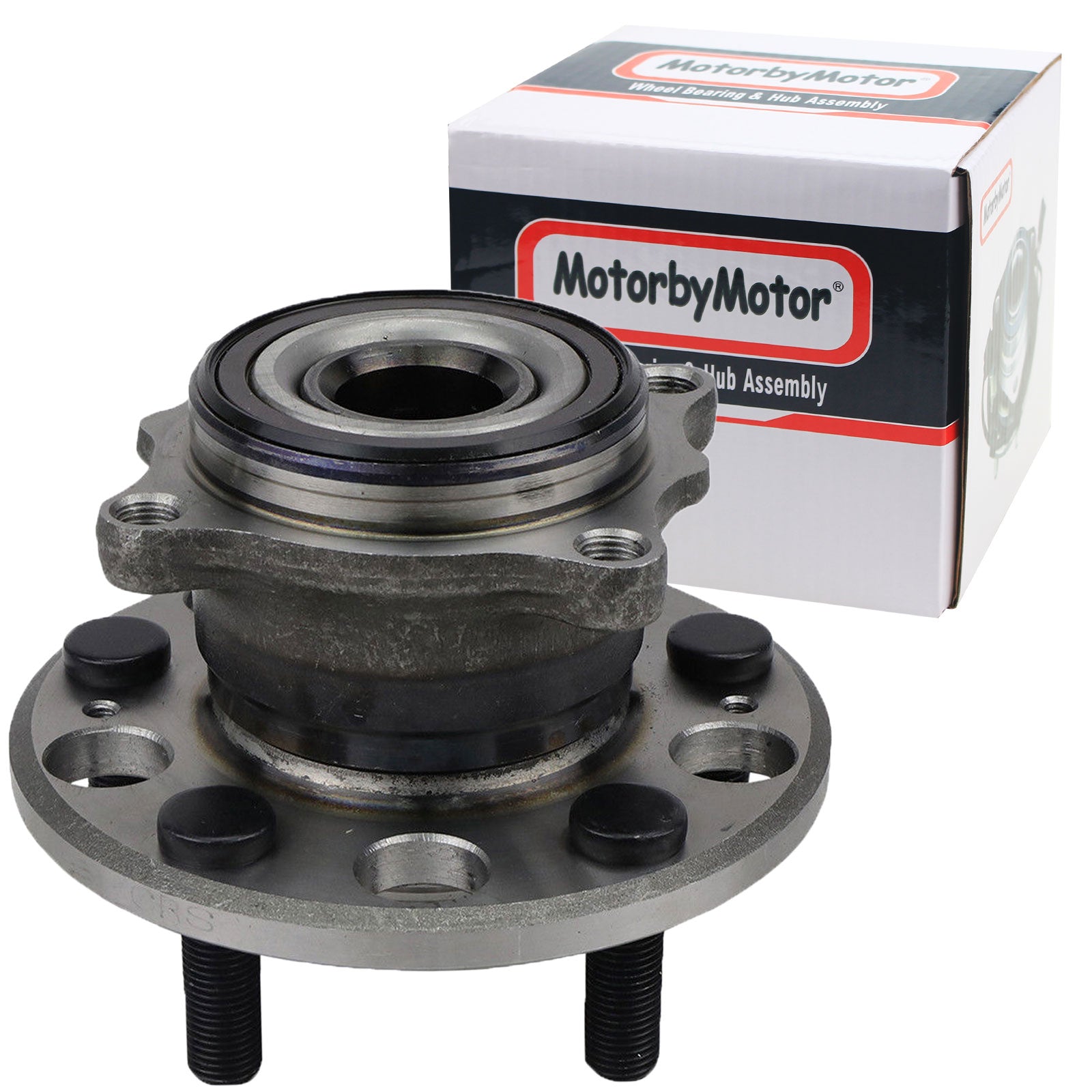 MotorbyMotor 512321 Rear Wheel Bearing & Hub Assembly with 5 Lugs,2005-2012 Acura RL,2009-2013 Acura TL Low-Runout OE Directly Replacement (w/ABS, AWD) MotorbyMotor