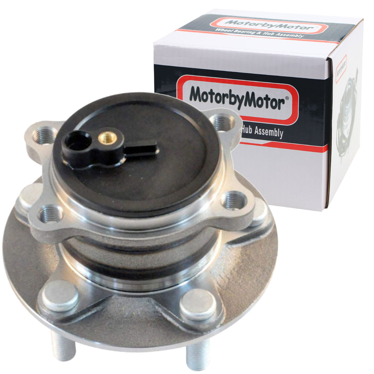 MotorbyMotor 512519 FWD Rear Heavy Duty Wheel Bearing Assembly with 5 Lugs Fits for 2014-2018 Mazda 6, 2013-2018 Mazda CX-5 Wheel Bearing and Hub Assembly (2WD, w/ABS) MotorbyMotor