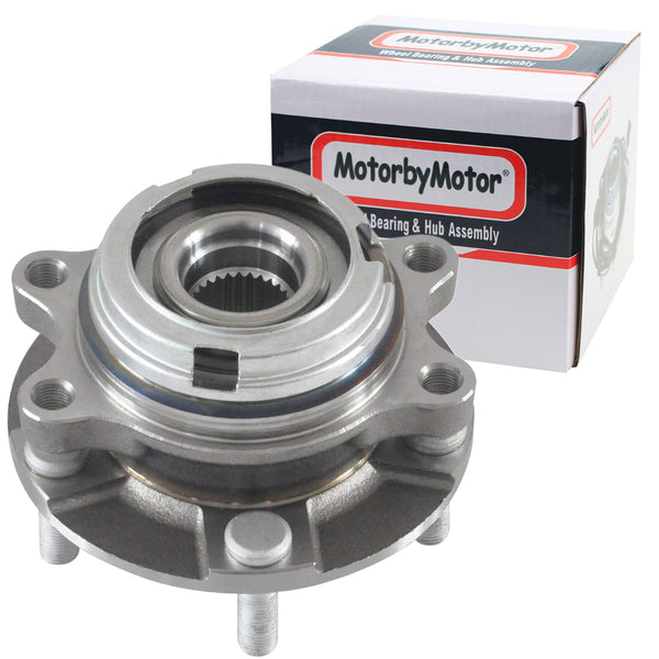 MotorbyMotor 513310 Front Wheel Bearing and Hub Assembly with 5 Lugs Fits for Nissan Murano 2003-2007, Nissan Quest 2004-2009 Hub Bearing (All Models) MotorbyMotor