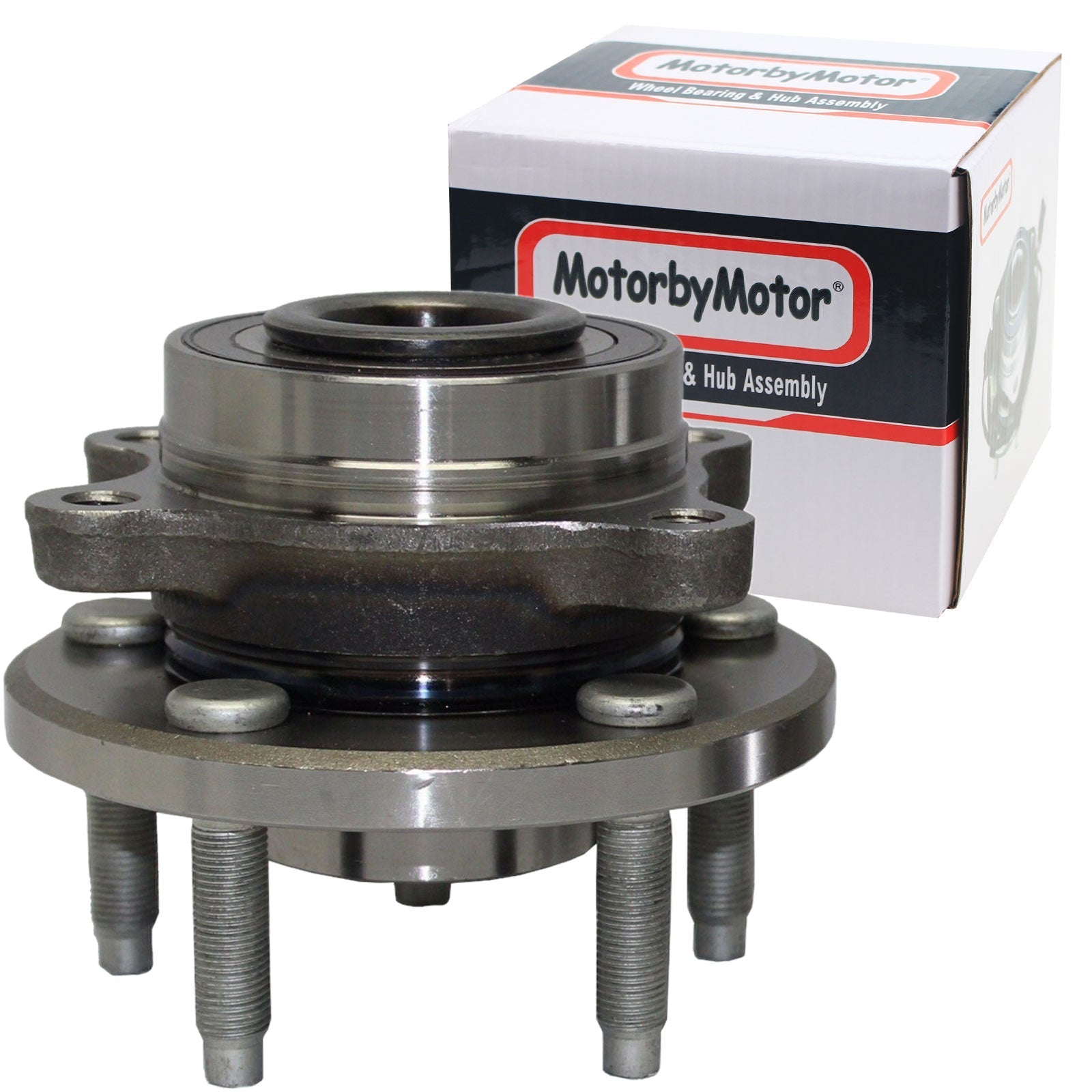 MotorbyMotor 513275 Rear Wheel Bearing and Hub Assembly w/5 Lugs Fits for Ford Flex Taurus Police Interceptor Sedan Special Service Police Sedan, Lincoln MKS MKT MKX Hub Bearing (w/ABS) MotorbyMotor