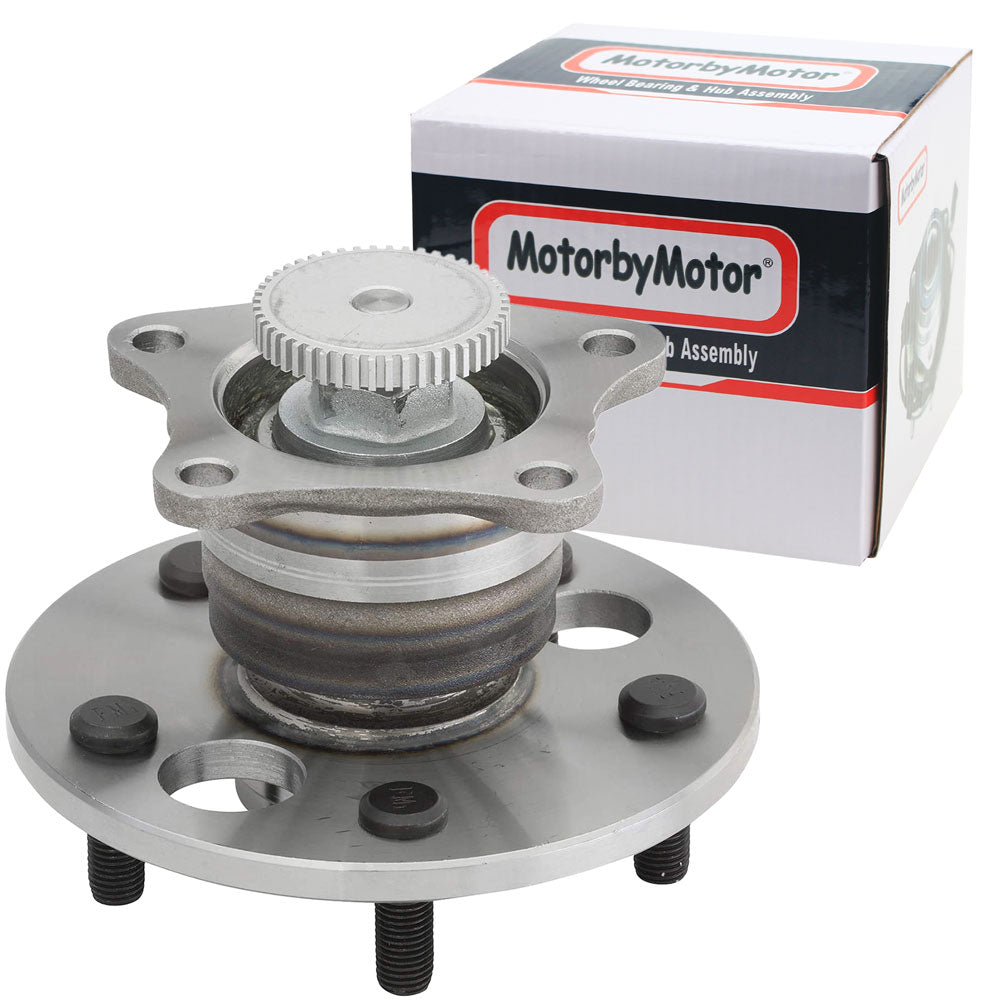 MotorbyMotor 512310 Rear Wheel Bearing and Hub Assembly with 5 Lugs Fits for Toyota Avalon Camry Solara Low-Runout OE Directly Replacement (w/ABS) MotorbyMotor