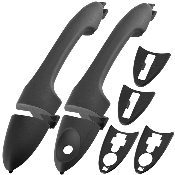 MotorbyMotor 2Pcs Front Exterior Door Handle Fits for Ford Focus 2000-2007, Ford Escape 2001-2007, Mazda Tribute 2001-2006 Outer Outside Car Door Handles MotorbyMotor