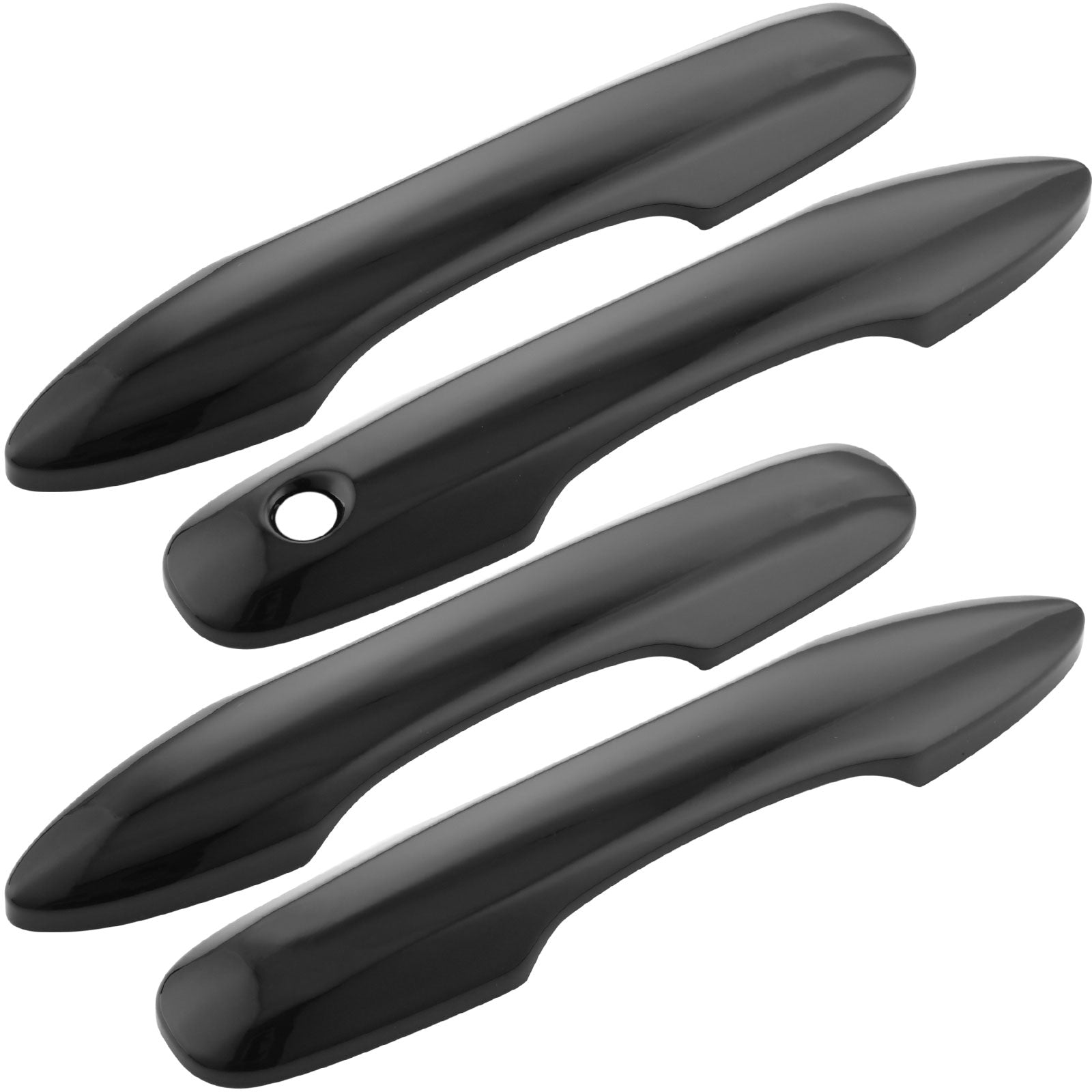 4Pcs Glossy Black Door Handle Covers W/O Keyhole Fits for Toyota Camry Corolla Prius Prime Car Door Handle MotorbyMotor