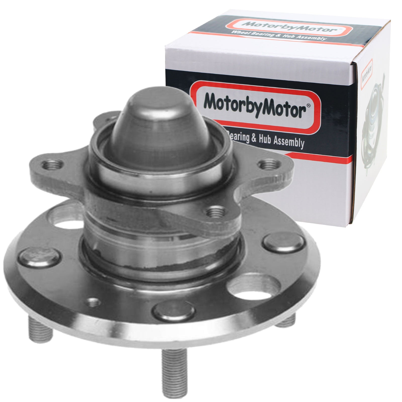 MotorbyMotor 512191 Rear Wheel Bearing and Hub Assembly with 4 Lugs, 2001-2006 Kia Optima, 1999-2005 Hyundai Sonata (All Models) MotorbyMotor