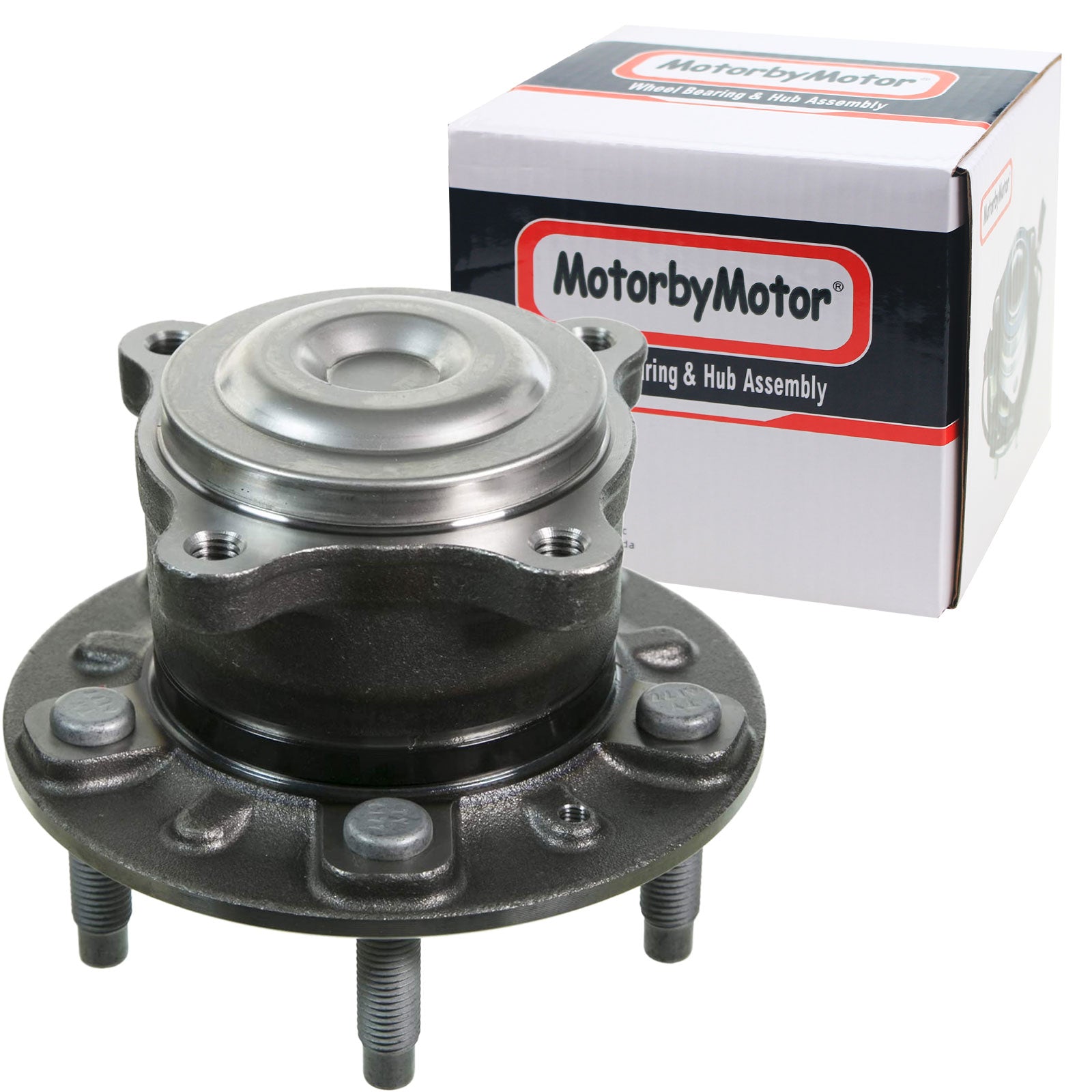 MotorbyMotor 512508 Rear Wheel Bearing and Hub Assembly with 5 Lugs fits for Buick Verano,Chevy Cruze,Chevy Volt Low-Runout OE Directly Replacement Hub Bearing MotorbyMotor