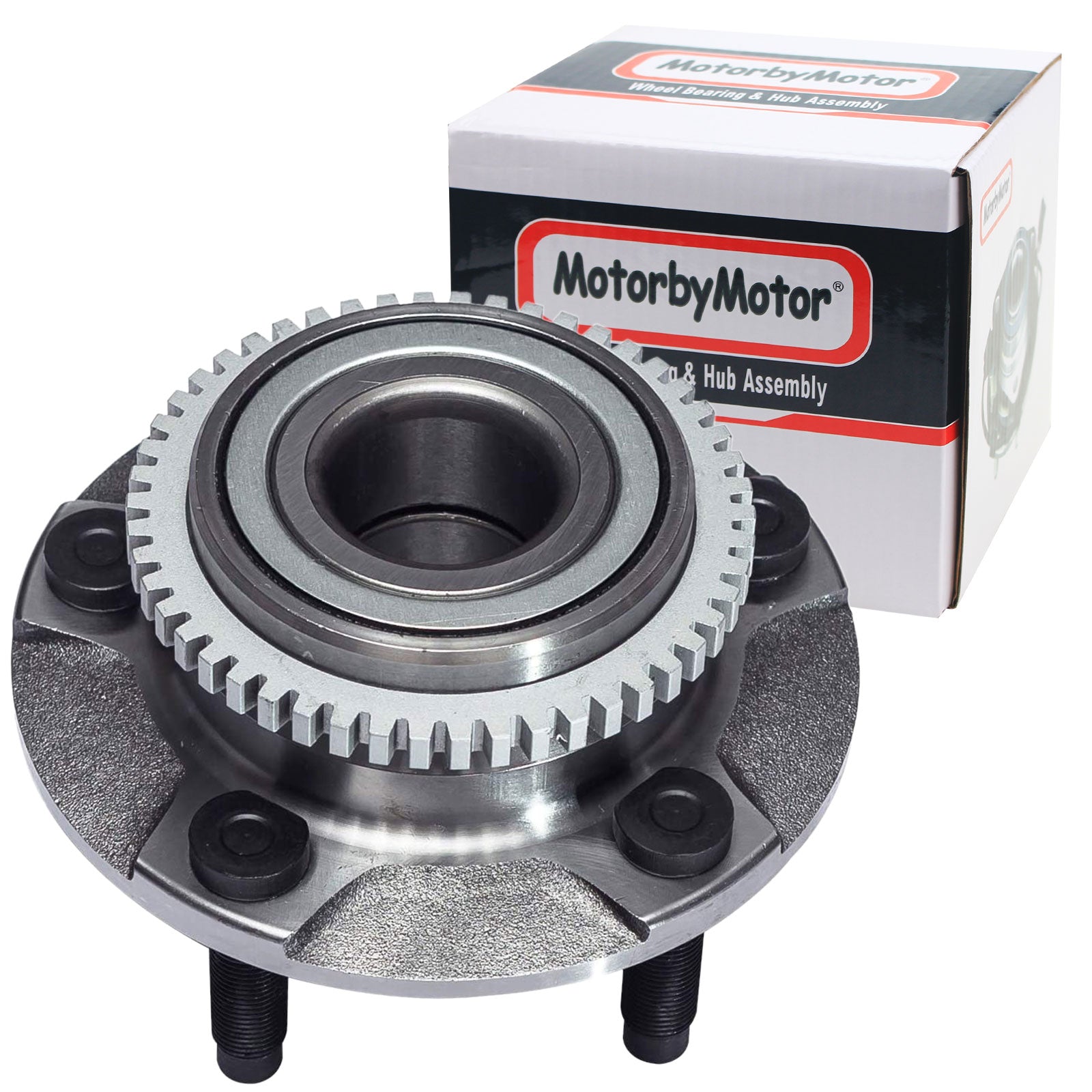 MotorbyMotor 513115 Front Heavy Duty Wheel Bearing Assembly with 5 Lugs Fits for 1994-2004 Ford Mustang Wheel Bearing and Hub Assembly (w/ABS Tone Ring) MotorbyMotor