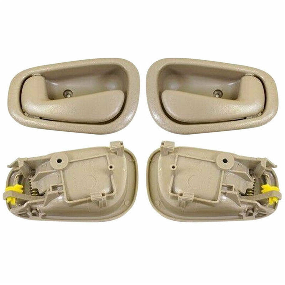 Interior Tan Beige Door Handle for 1998-2002 Toyota Corolla, 1998-2002 Chevy Prizm Inside Door Handles-4PK, Front or Rear MotorbyMotor