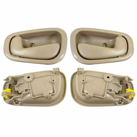 Interior Tan Beige Door Handle for 1998-2002 Toyota Corolla, 1998-2002 Chevy Prizm Inside Door Handles-4PK, Front or Rear MotorbyMotor