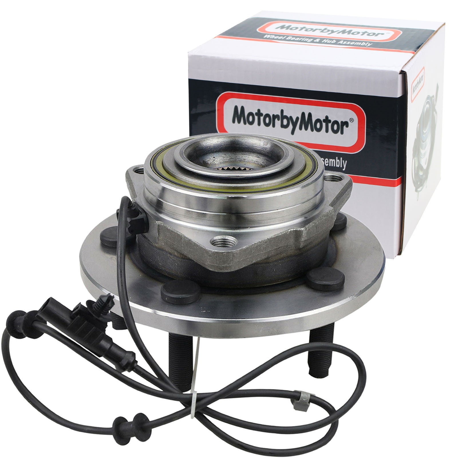 MotorbyMotor 513207 Front Wheel Bearing andHub Assembly with 5 Lugs Fits for 2004 2005 Dodge Durango Low-Runout OE Directly Replacement Hub Bearing (w/ABS) MotorbyMotor