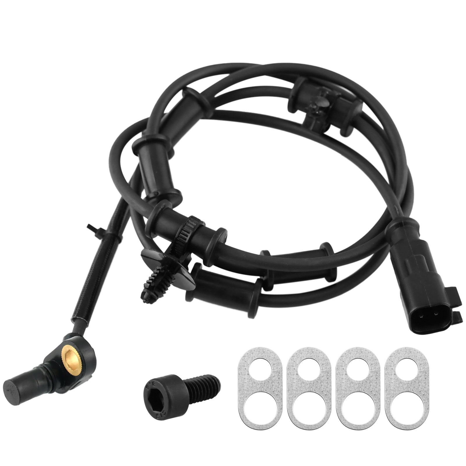 Front Wheel Speed ABS Sensor Fits for Dodge Ram 2500 3500 Pickup, Ram 2500 3500-Wheel Speed ABS Assembly MotorbyMotor