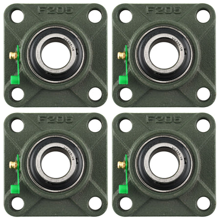 UCF205-16 Solid Pillow Block Flange Mounted Bearing-1 INCH Bore 4 Bolt -Self Aligning-Pillow Block Bearing-4Pack MotorbyMotor