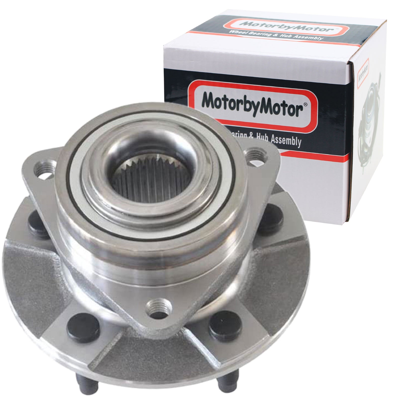 MotorbyMotor 513190 Front Wheel Bearing and Hub Assembly w/5 Lugs Fits for Chevy Equinox, Saturn Vue, Pontiac Torrent Low-Runout OE Directly Replacement Hub Bearing MotorbyMotor