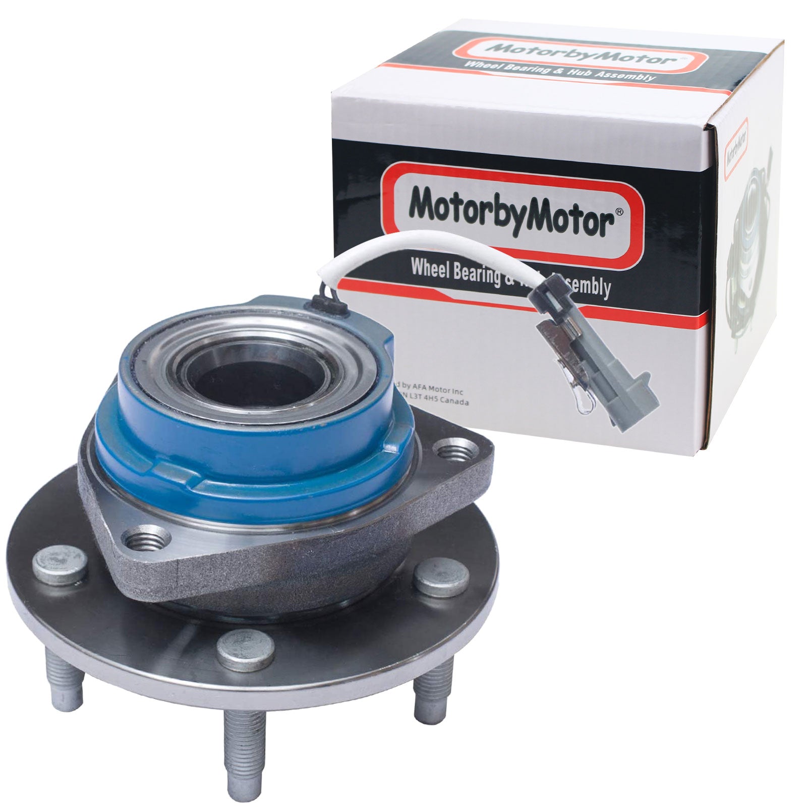 MotorbyMotor 512223 Rear Wheel Bearing and Hub Assembly with 5 Lugs, 2003-2007 Cadillac CTS, 2005-2011 Cadillac STS Low-Runout OE Directly Replacement w/ABS MotorbyMotor