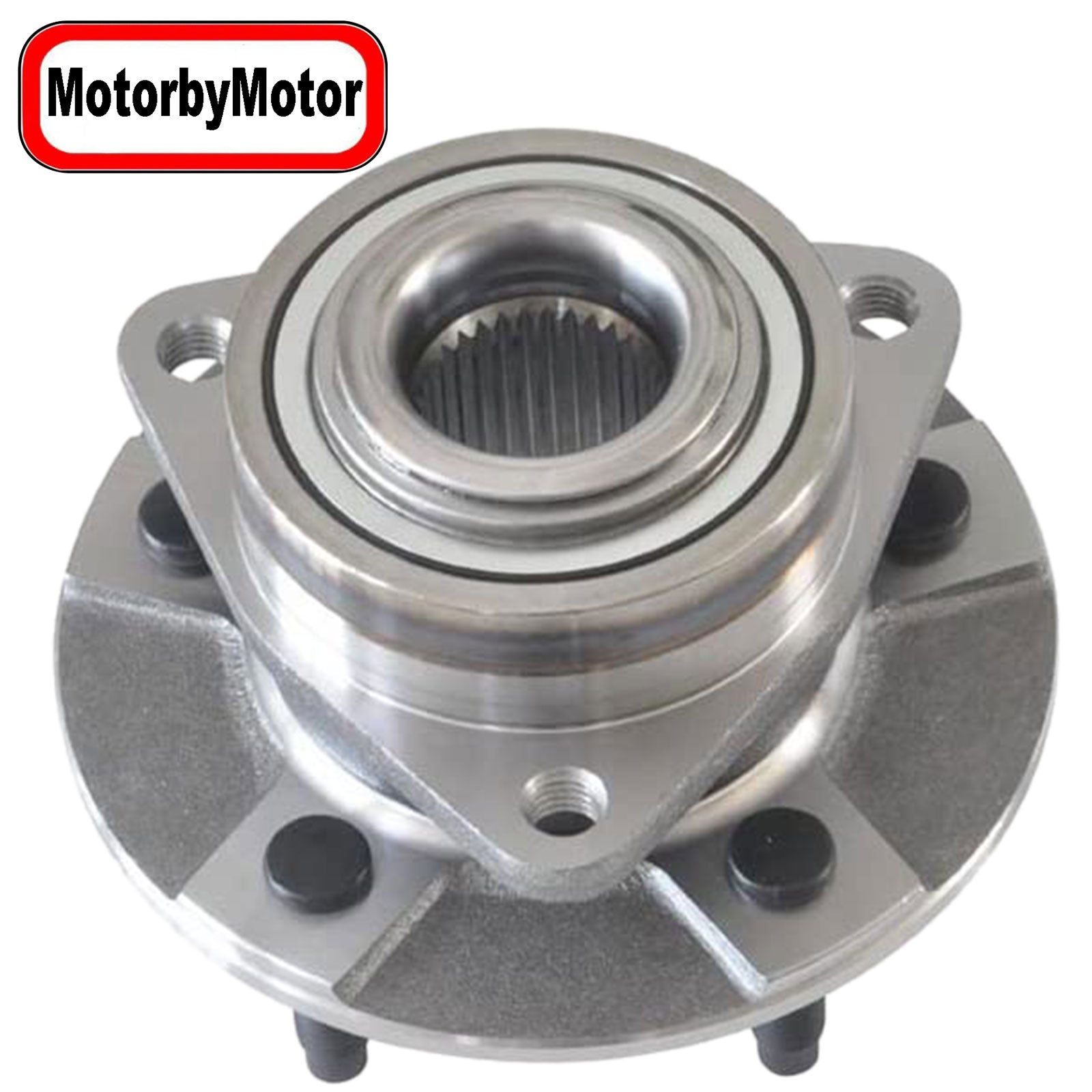 MotorbyMotor 513190 Front Wheel Bearing and Hub Assembly w/5 Lugs Fits for Chevy Equinox, Saturn Vue, Pontiac Torrent Low-Runout OE Directly Replacement Hub Bearing MotorbyMotor