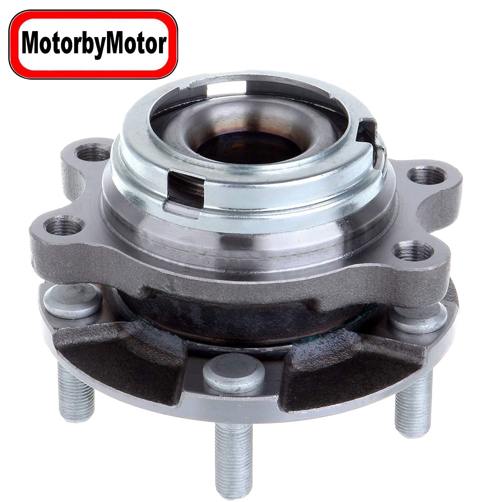 MotorbyMotor HA590125 Front Wheel Bearing and Hub Assembly AWD with 5 Lugs for Infiniti EX35 EX37 FX35 FX37 FX45 FX50 G25 G35 G37 M35 M37 M45 M56 Q40 Q50 Q60 Q70 Q70L QX50 QX70 Hub Bearing Assembly MotorbyMotor