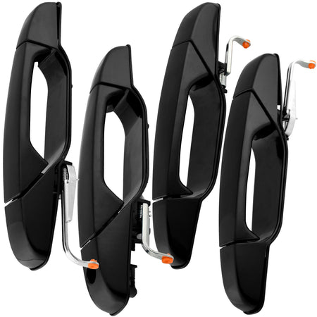 4PCS Exterior Door Handle Fits for Chevrolet Avalanche Cheyenne Silverado 1500 2500 3500 Suburban 1500 2500, GMC Sierra 1500 2500 3500 Yukon XL 1500 2500 Outer Outside Car Door Handle MotorbyMotor