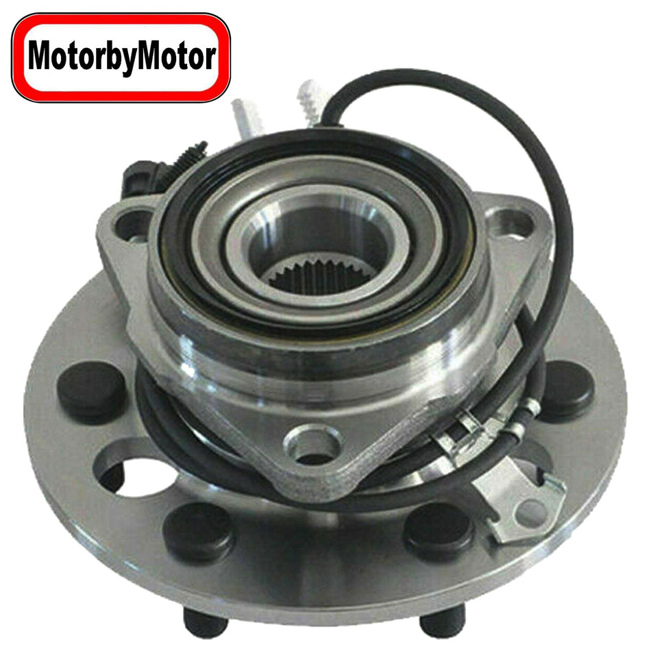 MotorbyMotor 515024 Front Wheel Bearing and Hub Assembly with 6 Lugs w/ABS Fits for Cadillac Escalade, Chevrolet K1500 K2500 Suburban Tahoe, GMC K1500 K2500 Suburban Yukon Hub Bearing MotorbyMotor