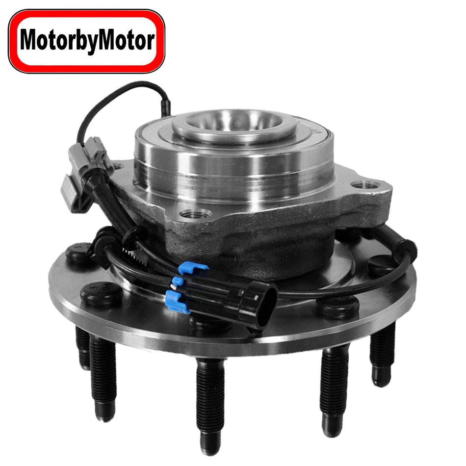 Motorbymotor 515098 Front Wheel Bearing Hub Assembly w/8Lugs Fits for Chevy Silverado 2500 3500 Suburban 2500, GMC Sierra 2500 3500 HD Yukon XL 2500 Low-Runout Hub Bearing-w/ABS MotorbyMotor