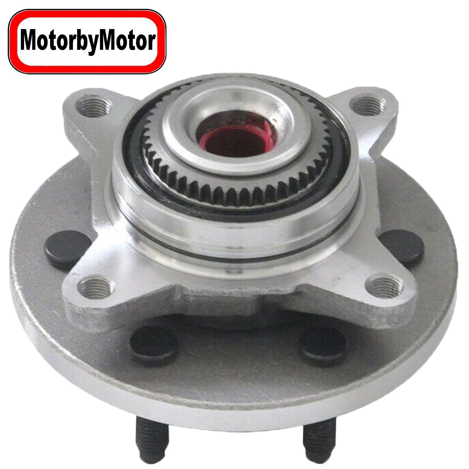 MotorbyMotor 515095 Front Wheel Bearing and Hub Assembly 4WD with 6 Lugs fits for Ford Expedition,Lincoln Navigator Low-Runout OE Directly Replacement Hub Bearing w/ABS MotorbyMotor