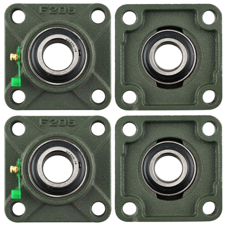 UCF205-16 Solid Pillow Block Flange Mounted Bearing-1 INCH Bore 4 Bolt -Self Aligning-Pillow Block Bearing-4Pack MotorbyMotor