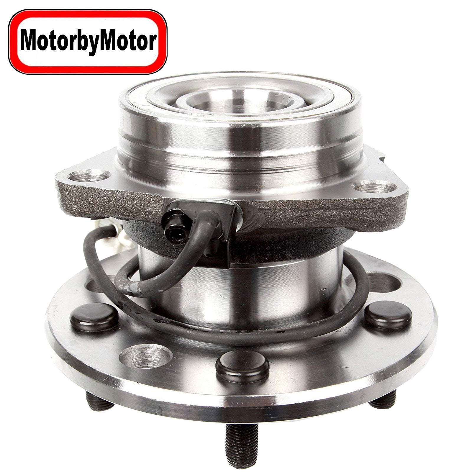 MotorbyMotor 515019 Front Wheel Bearing and Hub Assembly with 5 Lugs fits for Chevrolet Astro,GMC Safari Low-Runout OE Directly Replacement Hub Bearing AWD w/ABS MotorbyMotor