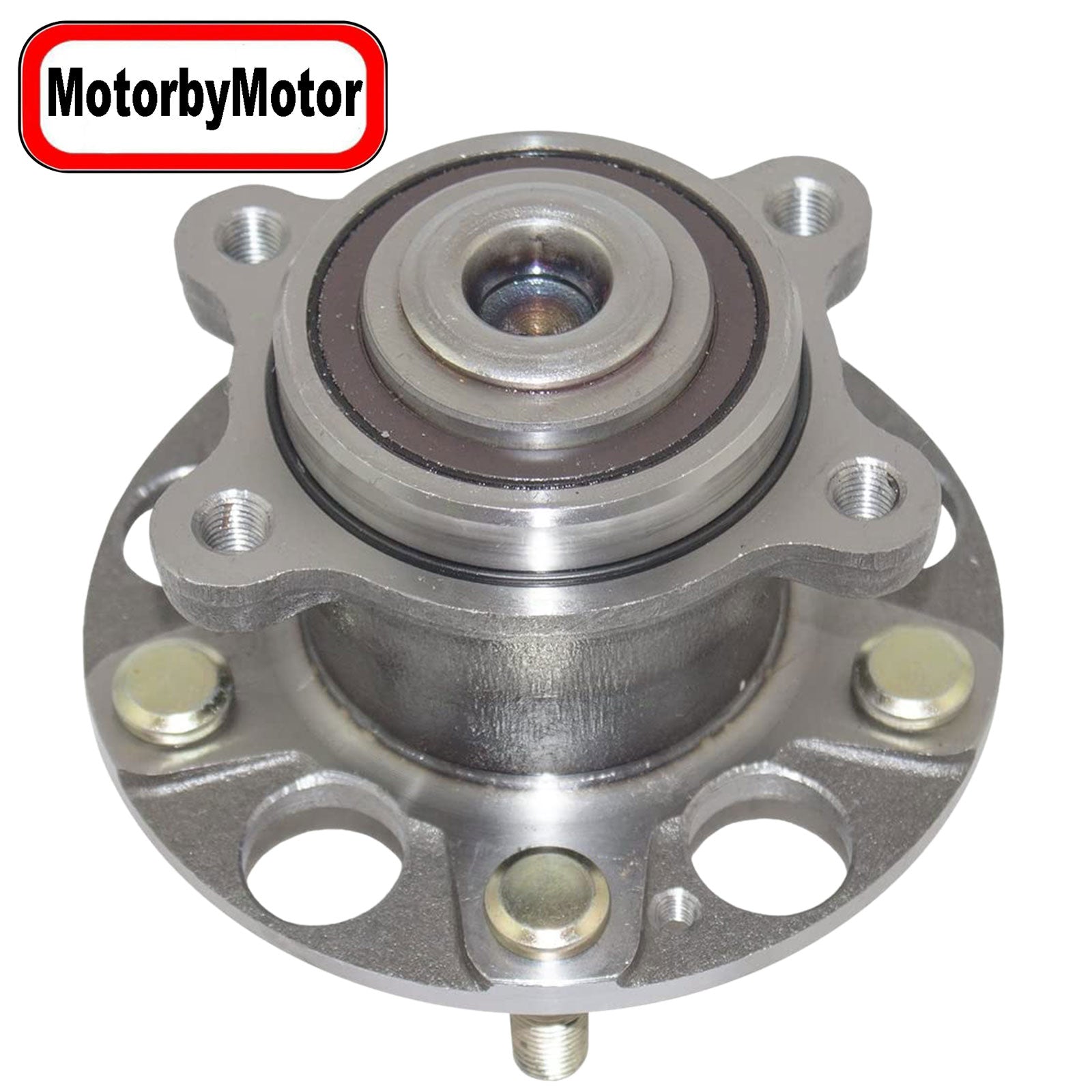 MotorbyMotor 512327 Rear Wheel Bearing and Hub Assembly with 5 Lugs Fits for 2004-2008 Acura TSX, 2005-2007 Honda Accord Low-Runout OE Directly Replacement Hub Bearing MotorbyMotor