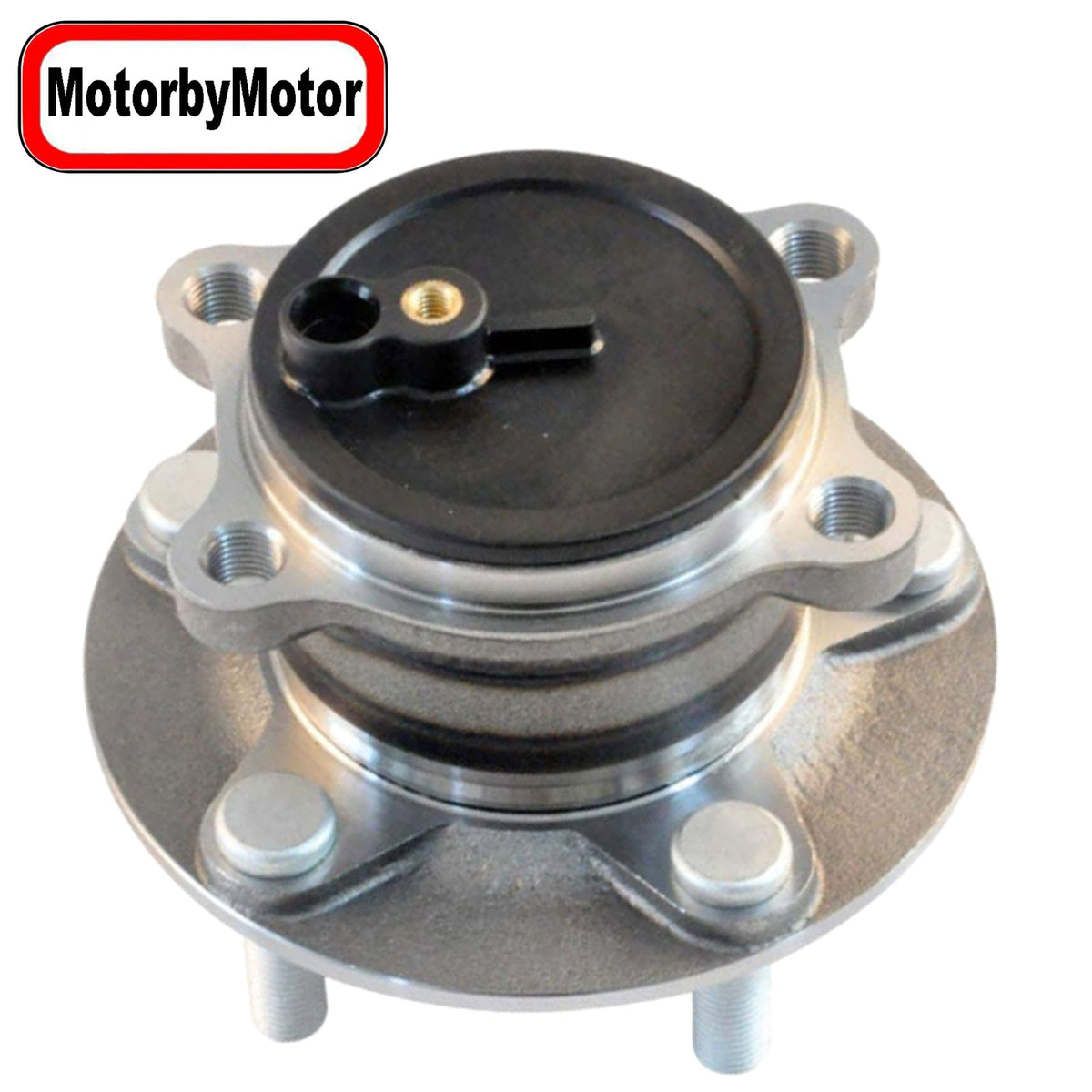MotorbyMotor 512519 FWD Rear Heavy Duty Wheel Bearing Assembly with 5 Lugs Fits for 2014-2018 Mazda 6, 2013-2018 Mazda CX-5 Wheel Bearing and Hub Assembly (2WD, w/ABS) MotorbyMotor