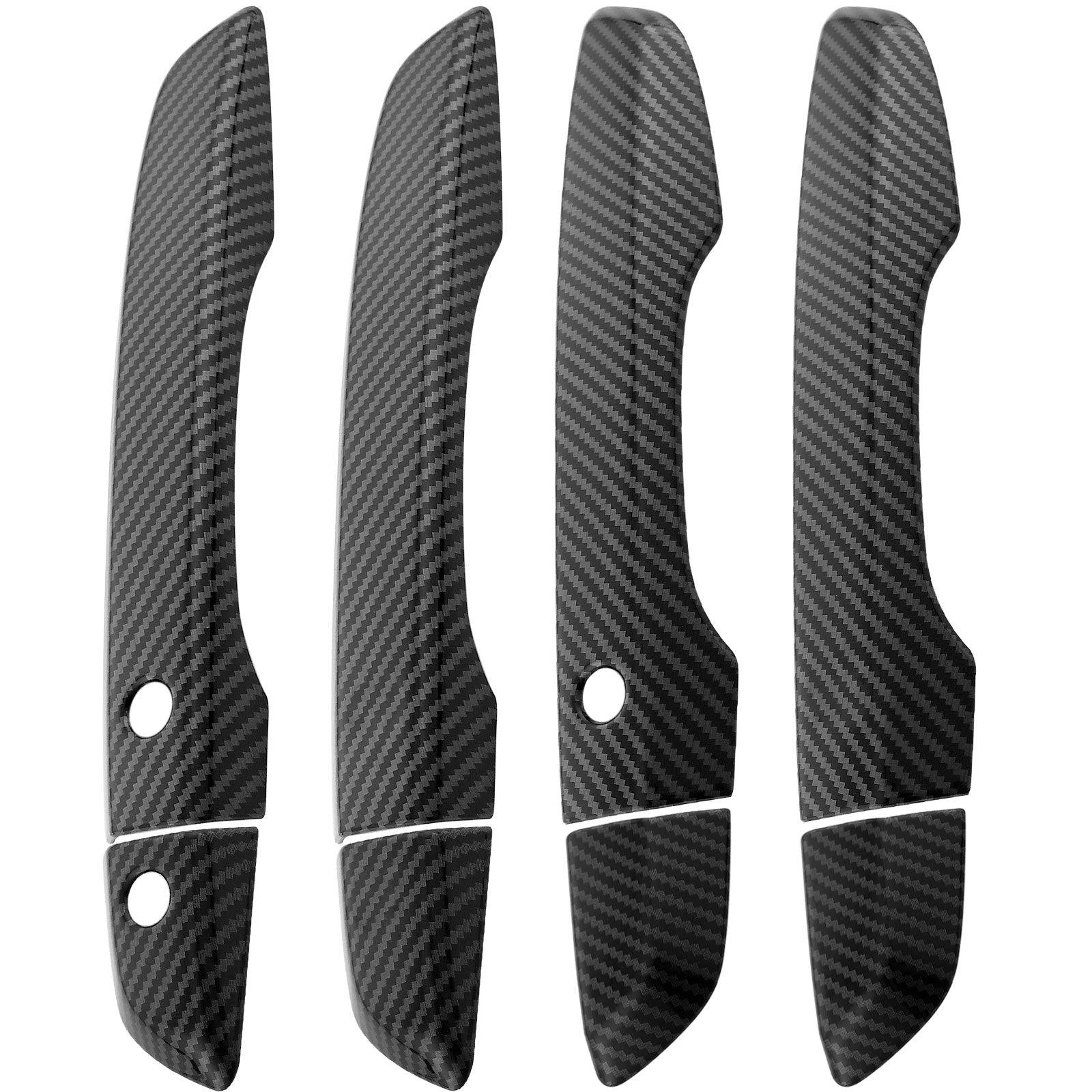4PCS Exterior Door Handle Fits for Honda Civic 2016 2017 2018 2019 2020 2021 Outer Outside Car Door Handle (Carbon Fiber Style ) MotorbyMotor