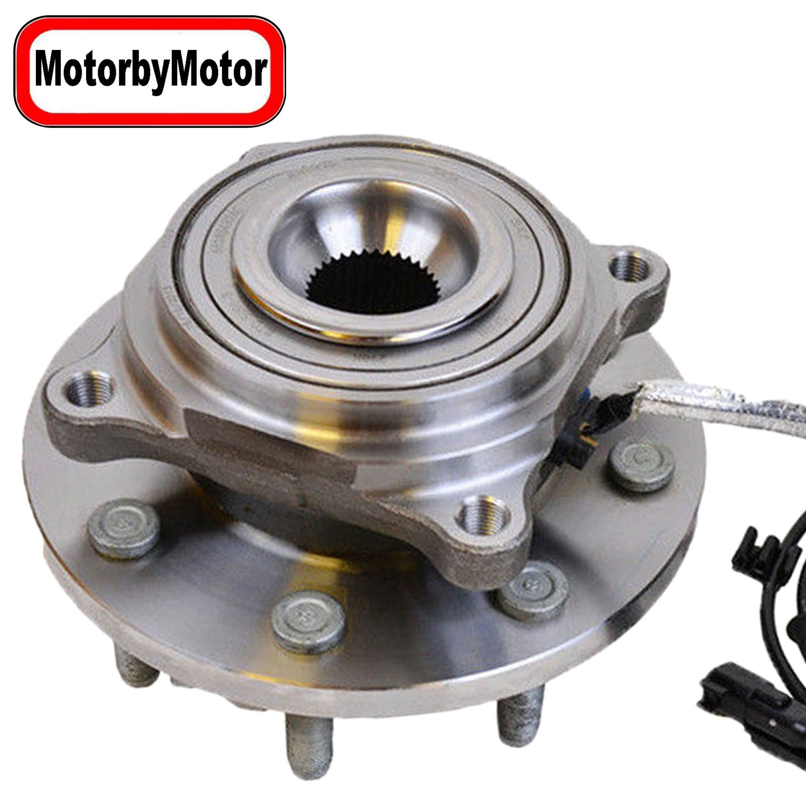 MotorbyMotor 515162 Front Heavy Duty Wheel Bearing Assembly with 8 Lugs Fits for 2014-2018 Ram 2500, 2013-2018 Ram 3500 Wheel Bearing and Hub Assembly (w/ABS, All Models) MotorbyMotor