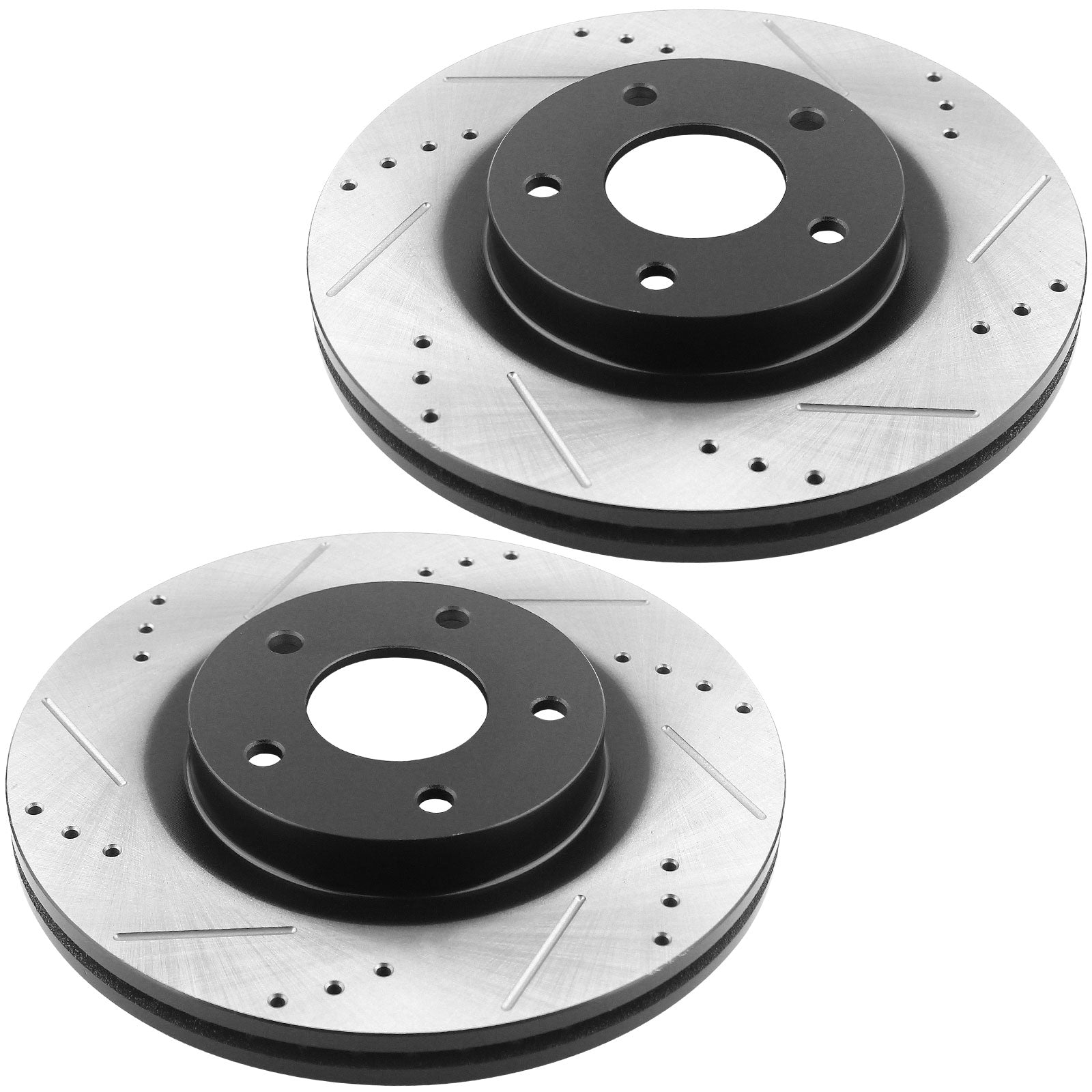 MotorbyMotor Front Brake Rotors 276mm Drilled & Slotted Brake Rotor & Brake Pad kit Fits for Chevrolet Cruze, Chevrolet Cruze Limited, Chevrolet Sonic MotorbyMotor