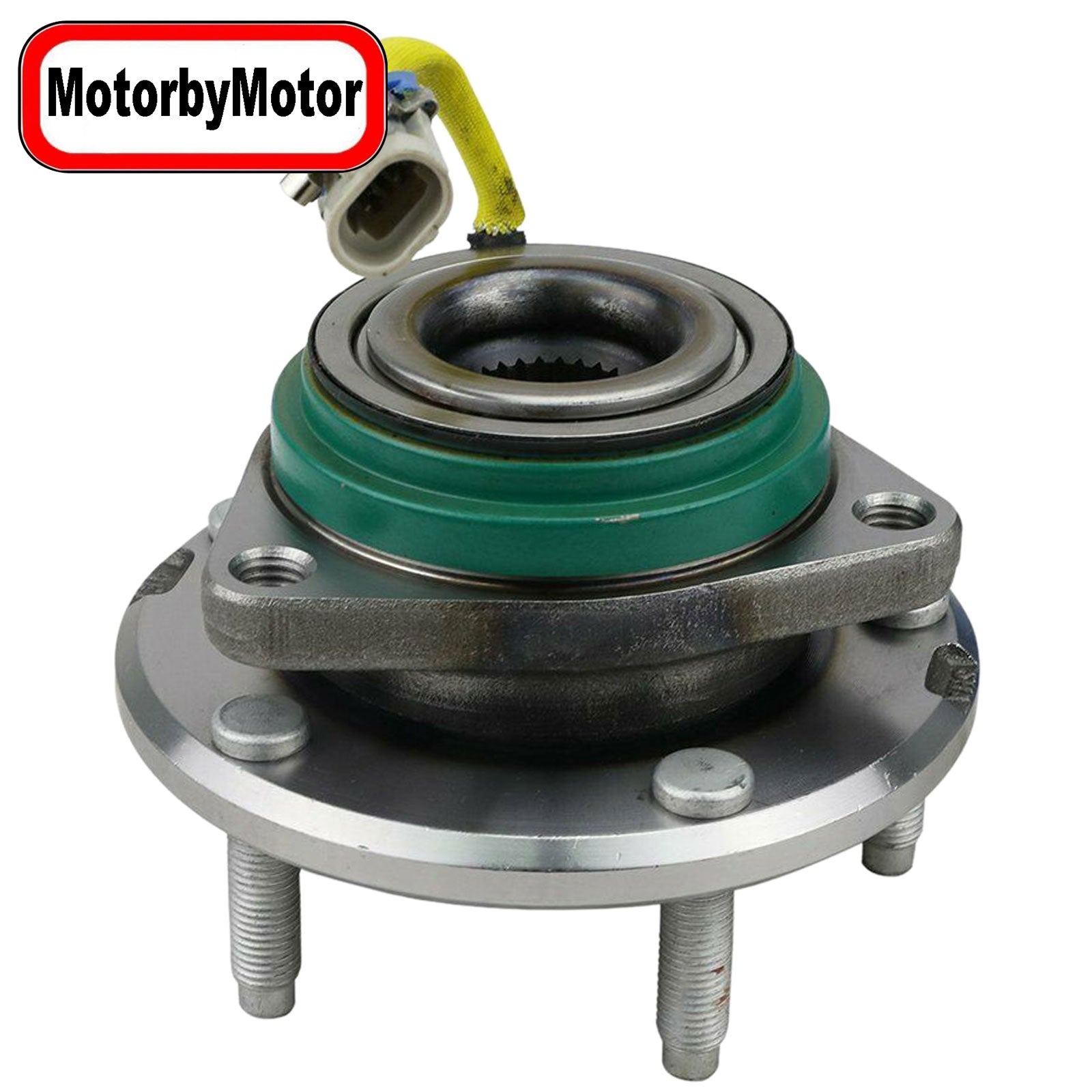 MotorbyMotor 512442 Rear Wheel Bearing and Hub Assembly w/5 Lugs Fits for Chevy Corvette 2009-2013 Low-Runout OE Directly Replacement Hub Bearing MotorbyMotor