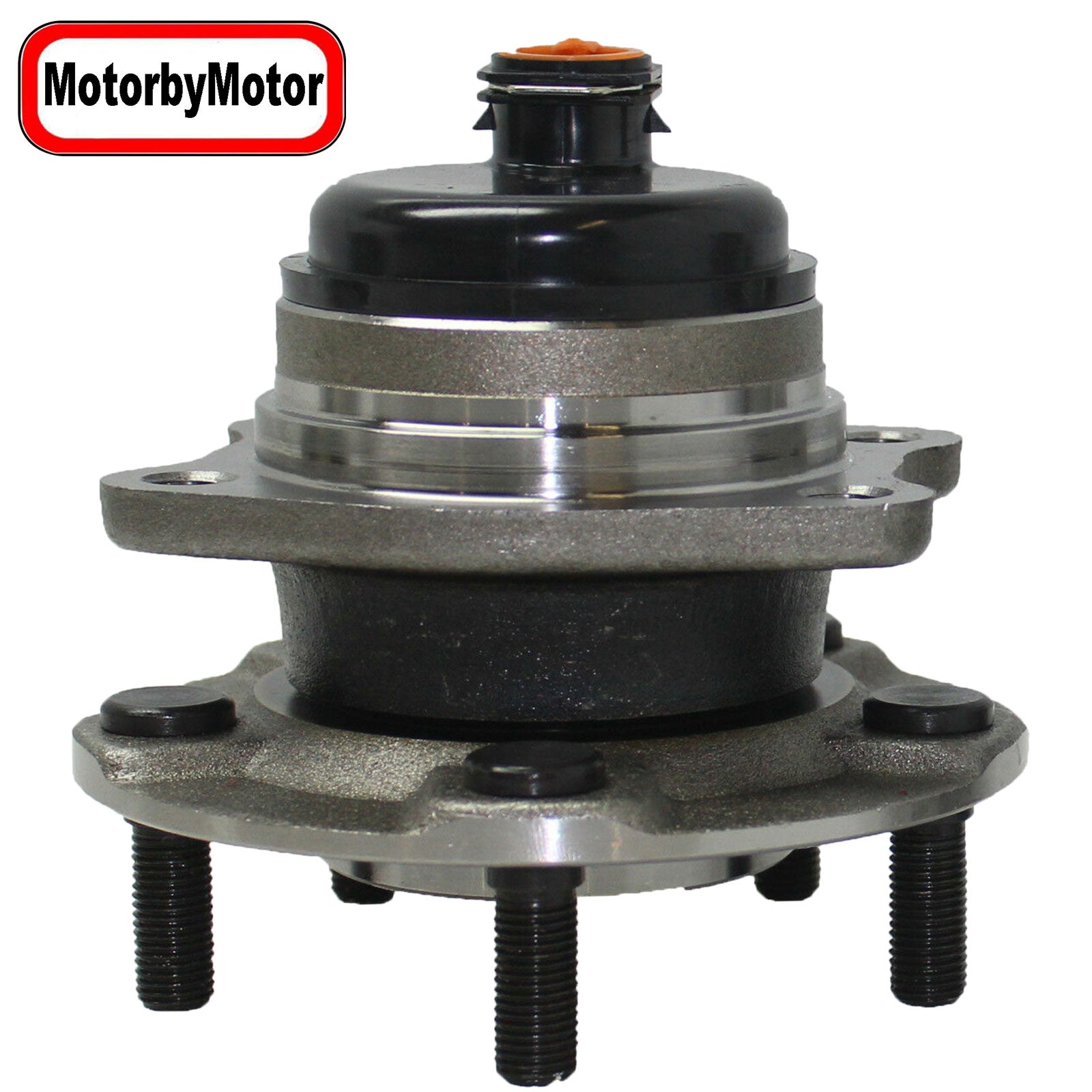 MotorbyMotor 512169 Rear Wheel Bearing & Hub Assembly with 5 Lugs, Dodge Caravan Grand Caravan, Chrysler Town & Country Voyager Low-Runout OE Replacement (2WD FWD, w/ABS) MotorbyMotor
