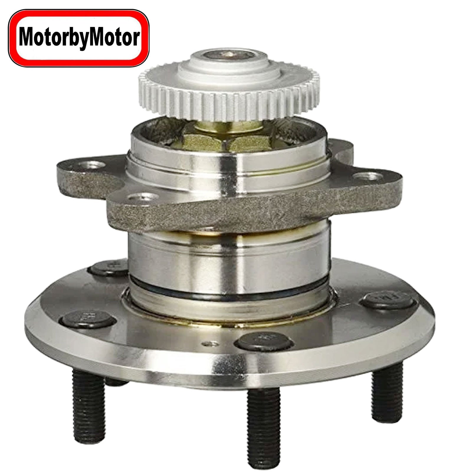 MotorbyMotor 512265 Rear Heavy Duty Wheel Bearing and Hub Assembly with 5 Lugs, 2006-2009 Hyundai Sonata, 2007-2010 Kia Magentis Optima (w/ABS) MotorbyMotor