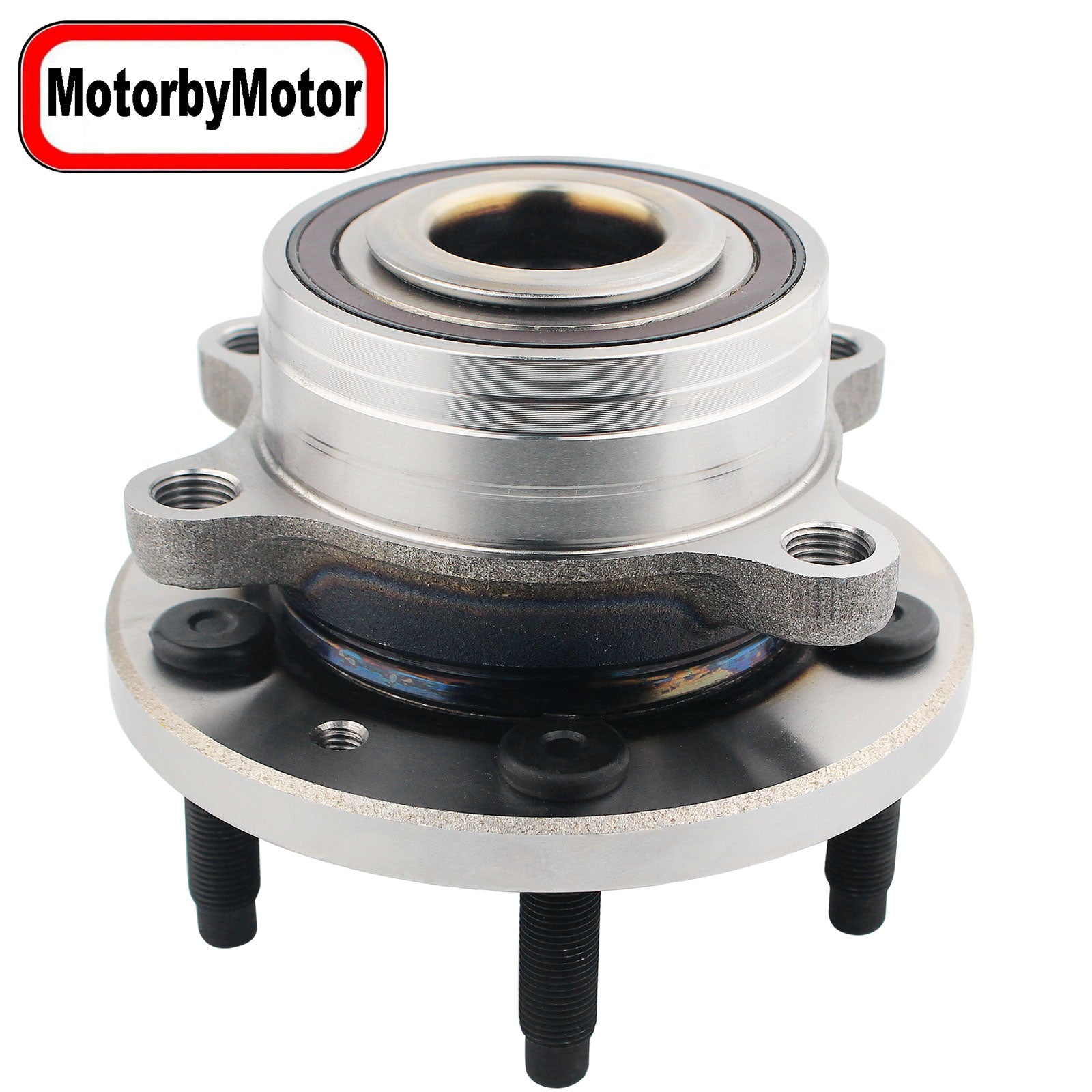 MotorbyMotor 512460 Front/Rear Wheel Bearing and Hub Assembly with 5 Lugs fits for Ford Explorer,Ford Police Interceptor Utility Low-Runout OE Directly Replacement Hub Bearing MotorbyMotor