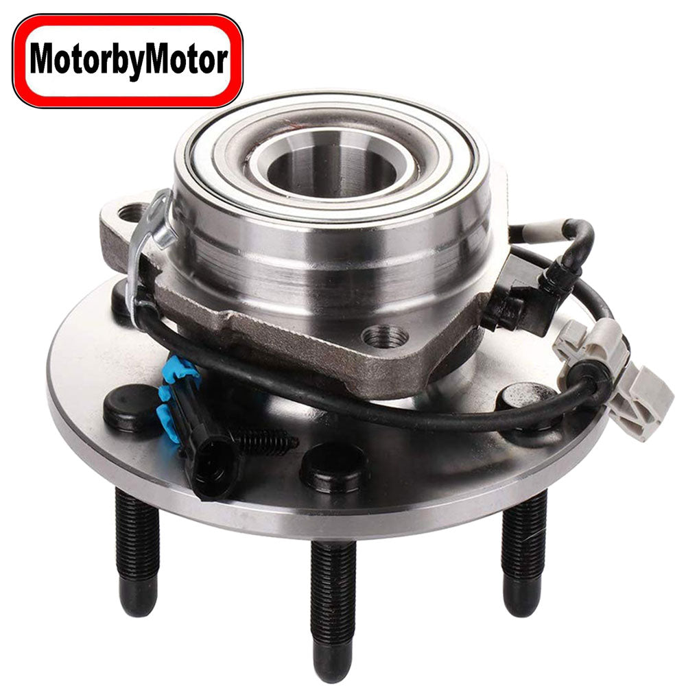 MotorbyMotor 515091 Front LH Wheel Bearing and Hub Assembly with 6 Lugs fits for Chevrolet Astro,GMC Safari Low-Runout OE Directly Replacement Hub Bearing AWD w/ABS MotorbyMotor