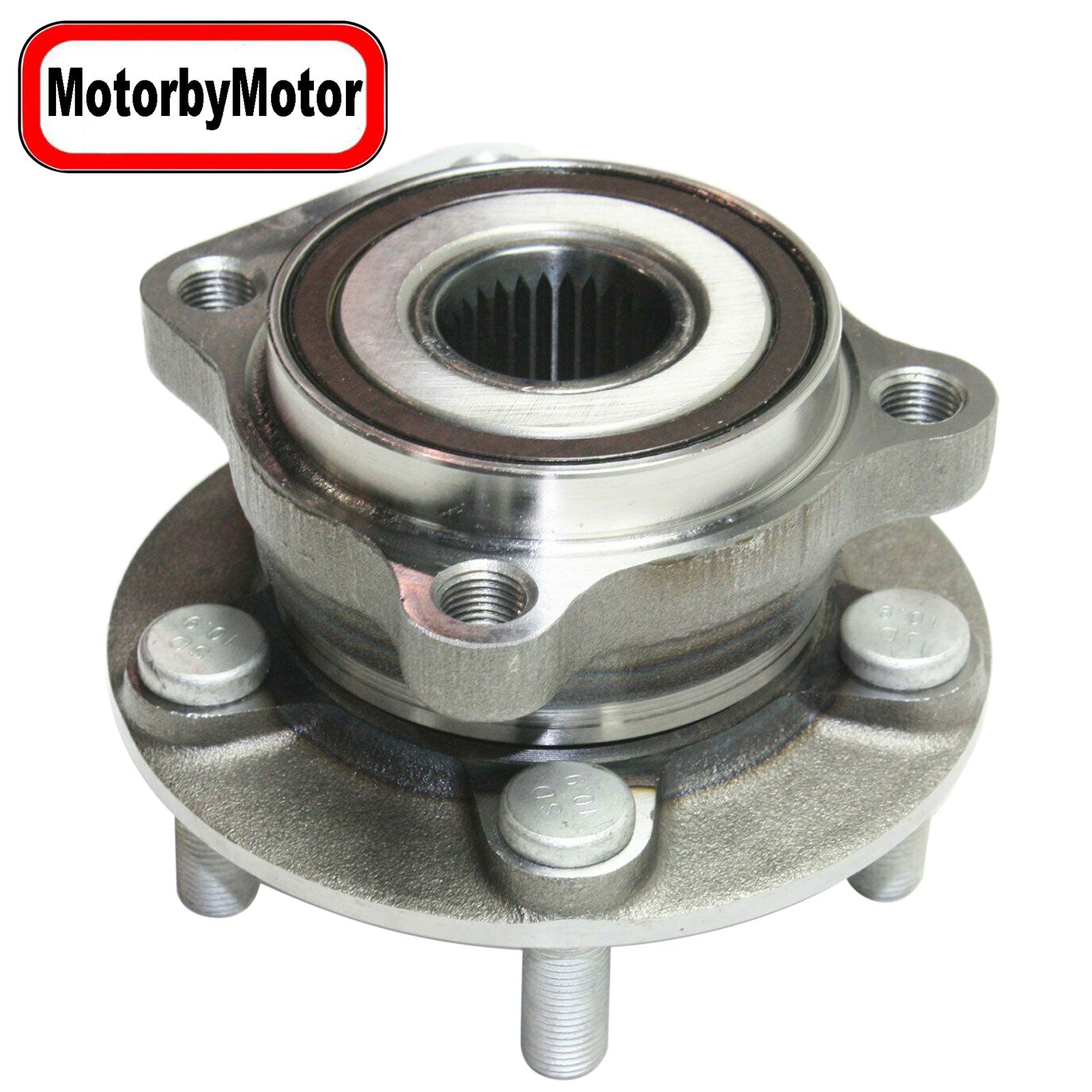 MotorbyMotor 513303 Front Wheel Bearing and Hub Assembly with 5 Lugs Fits for Subaru Forester Impreza Sport XV Crosstrek WRX Impreza Low-Runout OE Directly Replacement Hub Bearing (w/ABS) MotorbyMotor