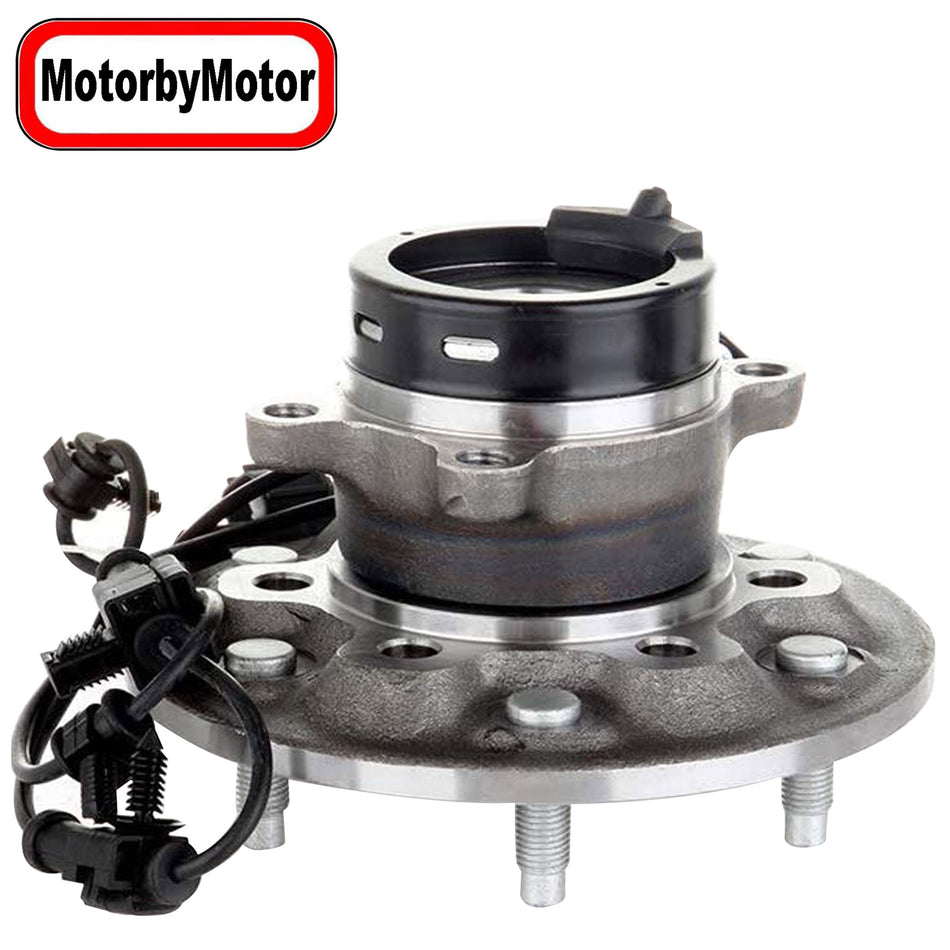 MotorbyMotor 515110 Front Driver Side Wheel Bearing and Hub Assembly 4WD with 6 Lugs Fits for Chevy Colorado, GMC Canyon, Isuzu I-350 I-370 Hub Bearing(w/ABS-Left (LH) Side) MotorbyMotor