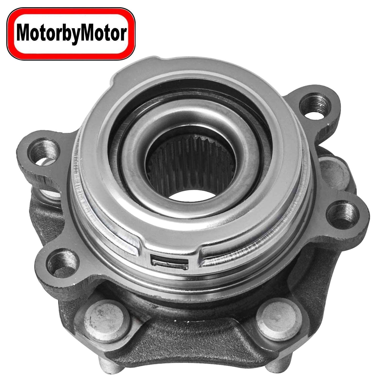 MotorbyMotor 513296 Front Wheel Bearing and Hub Assembly Fits for Nissan Altima 07-12 (3.5L V6 Only,32 Spline Quantity), Nissan Maxima Murano Pathfinder, Infiniti JX35 QX50 QX60 Hub Bearing w/5 Lugs MotorbyMotor
