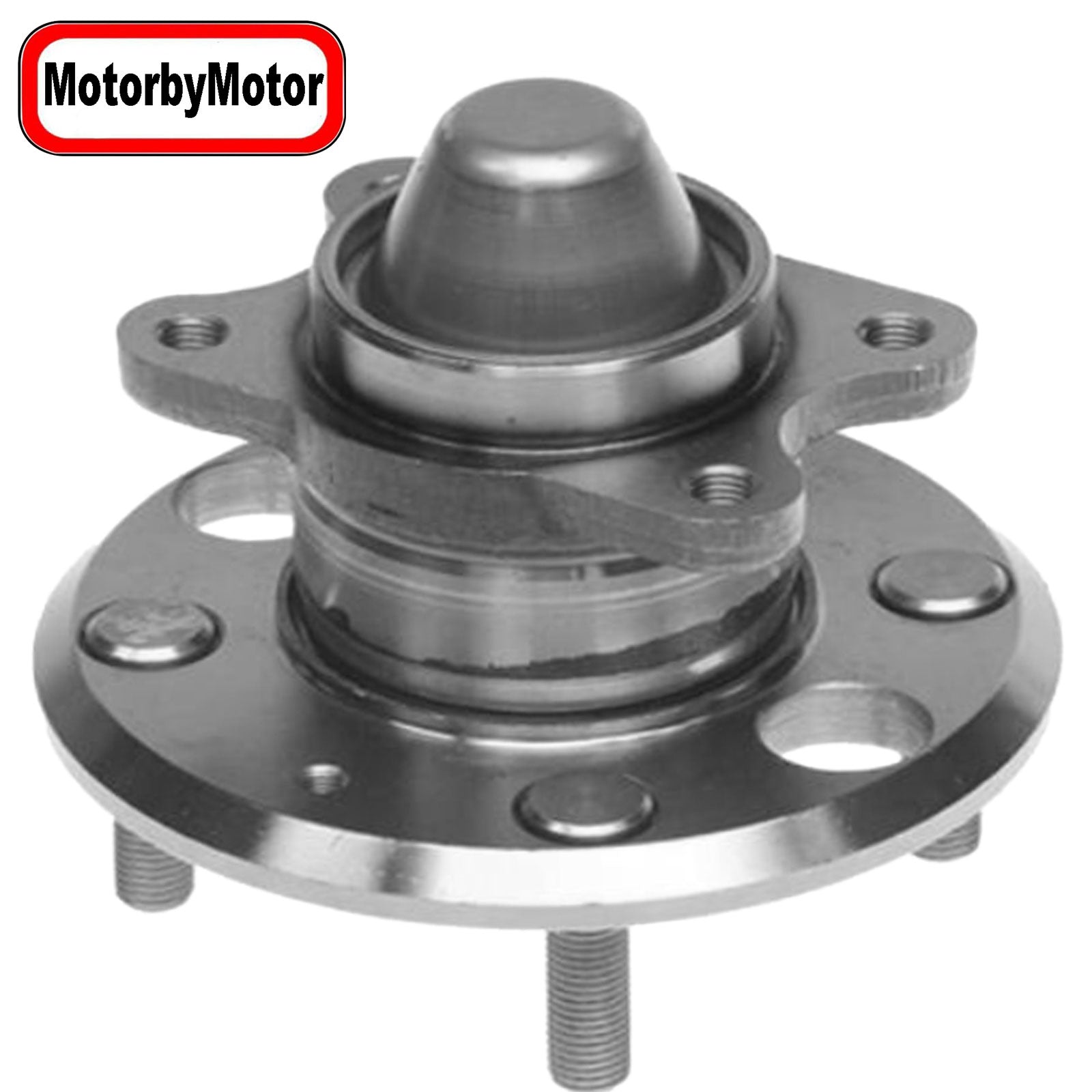 MotorbyMotor 512191 Rear Wheel Bearing and Hub Assembly with 4 Lugs, 2001-2006 Kia Optima, 1999-2005 Hyundai Sonata (All Models) MotorbyMotor