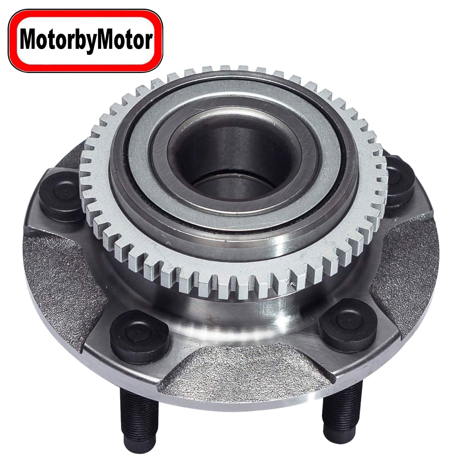 MotorbyMotor 513115 Front Heavy Duty Wheel Bearing Assembly with 5 Lugs Fits for 1994-2004 Ford Mustang Wheel Bearing and Hub Assembly (w/ABS Tone Ring) MotorbyMotor