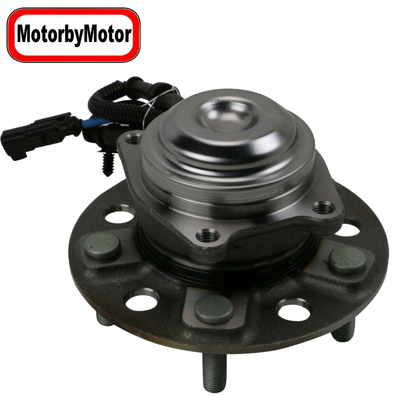 MotorbyMotor 512595 Rear Wheel Bearing and Hub Assembly with 5 Lugs Fits for 2017 Chrysler Pacifica Low-Runout OE Directly Replacement Hub Bearing (w/ABS) MotorbyMotor