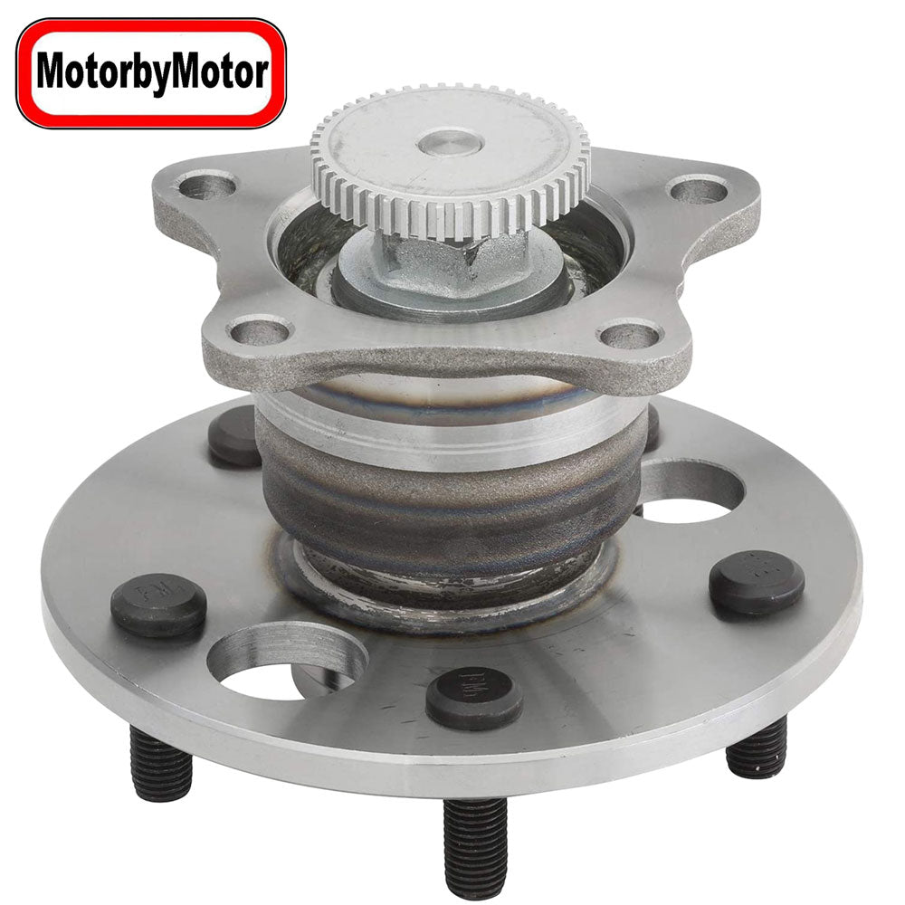 MotorbyMotor 512310 Rear Wheel Bearing and Hub Assembly with 5 Lugs Fits for Toyota Avalon Camry Solara Low-Runout OE Directly Replacement (w/ABS) MotorbyMotor