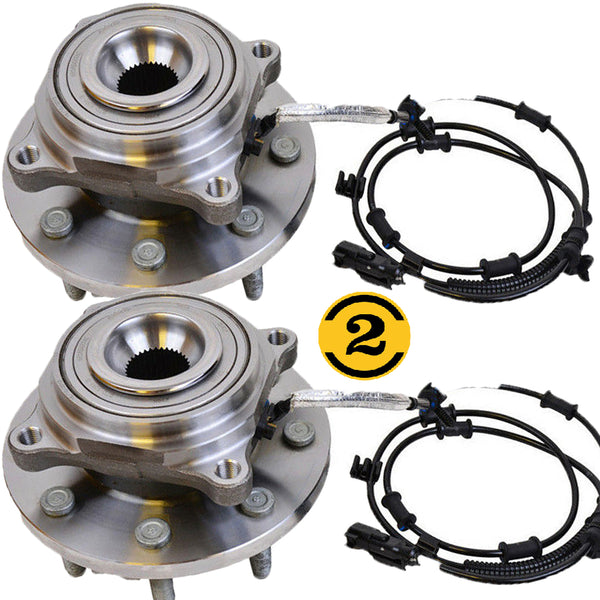 MotorbyMotor 515162 Front Heavy Duty Wheel Bearing Assembly with 8 Lugs Fits for 2014-2018 Ram 2500, 2013-2018 Ram 3500 Wheel Bearing and Hub Assembly (w/ABS, All Models)-2PK MotorbyMotor